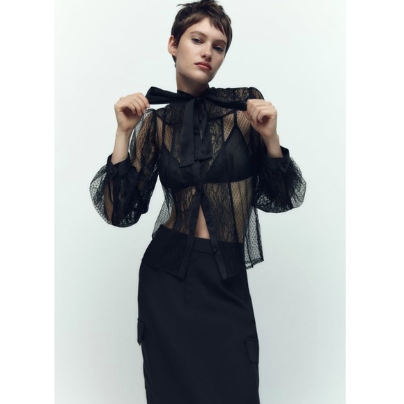 Zara Lace Shirt - Picture 5 of 6